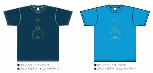 Tシャツ／／インディゴ／ターコイズ